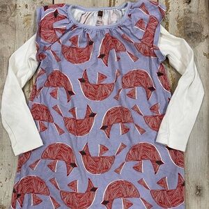 Tea Collection bird/cardinal dress - size 7